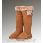 2014 Nouvelle Ugg-209 bottes hautes Fox FurChestnut