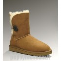 Abordable Bailey bouton Ugg-101 Chatain Bottes