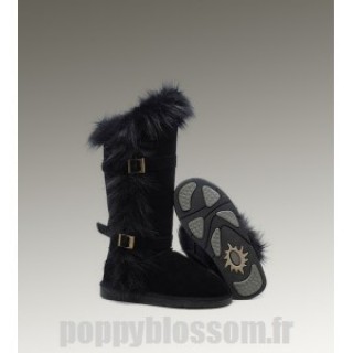 Assurance de la Ugg-210 Grand Fur Noir Fox Bottes