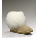 Bottes mignon de sable Ugg en peau de mouton court-298 de manchette