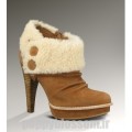 Boutique en ligne Ugg-240 Georgette Chataigne Bottes