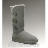 Cozy Bailey Bouton Ugg-096 Triplet Gris Bottes