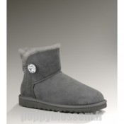 Gestionnaire recommandé Ugg-087 Mini Bailey Bouton Bottes Bling Gris