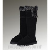 Mode Ugg-234 Grand Fur Noir Fox Bottes