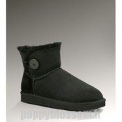 Raffinement Ugg-105 Mini Bailey Button Bottes noires