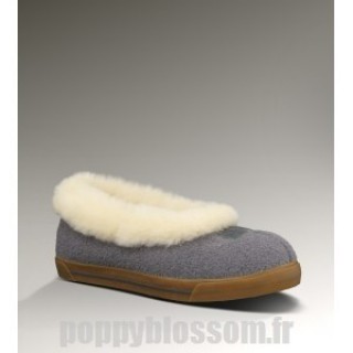 Sommet des charts Ugg-337 Laine Rylan Gris Chaussons