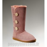 Ugg-093 Triplet Bailey Bouton Bottes roses