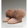 Ugg-193 Mini Fox Fur Boots de sable